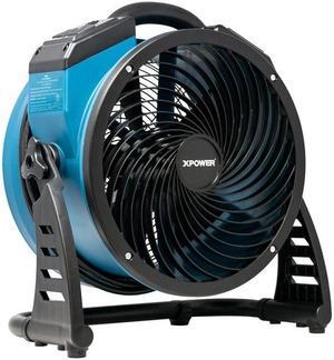 Xpower FC-250AD 13 in. Brushless DC Motor Air Circulator Utility Fan with Power Outlets