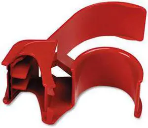 3M DP300RD Handheld Packaging Tape Dispenser  3   core  Heavy Duty Plastic  Red