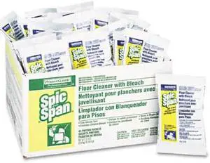 Spic and Span 02010 Bleach Floor Cleaner Packets- 2.2 oz. Packets- 45/Carton