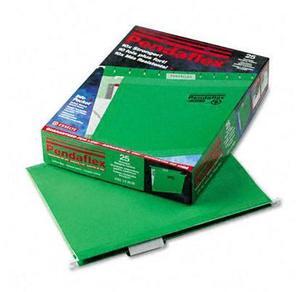 Tops Pendaflex 415215BGR Reinforced Hanging Folders  Kraft  Letter  Bright Green  25/Box