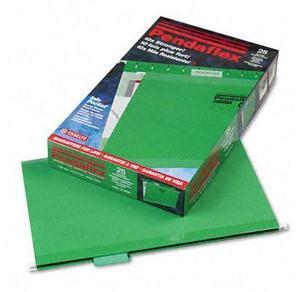 Tops Pendaflex 415315BGR Reinforced Hanging Folders  Kraft  Legal  Bright Green  25/Box
