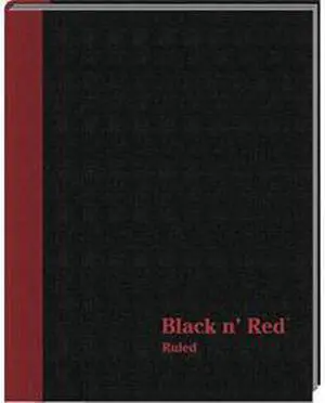 Black n' Red Casebound Notebook Legal Rule 11 3/4 x 8 1/4 White 96 Sheets D66174