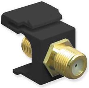MODULE, F-TYPE, GOLD PLATED, BLACK