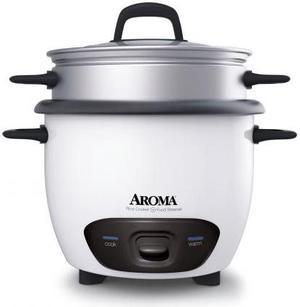 Aroma ARC-914D 4-Cup Cool-Touch Rice Cooker, Stainless Steel, 1