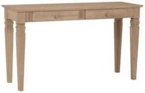 International Concepts OT-60S2 Java sofa table with 2 drawers- Unfinished