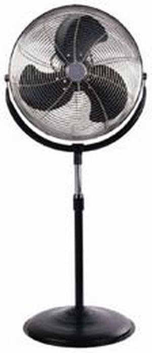 Optimus 18 in. Stand Fan Industrial Chrome Grill - Black - F4184