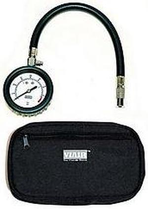 VIAIR 90073 2.5" Tire Gauge with Hose (0 to 100 PSI - Storage Pouch)
