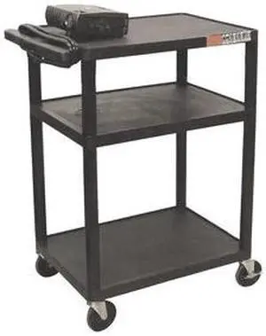 Luxor LP34E-B 34" Plastic Table with Electric