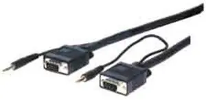 Comprehensive HR Pro Series VGA with Audio HD15 pin Plug to Jack Cables 100ft