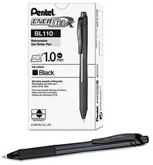 Pentel Pen,Energel X, Bold,Bk BL110A