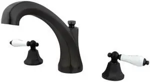 Kingston Brass KS4325PL 8 Inch -18 Inch Widespread Roman Tub Filler - Oil Rubbed Bronze