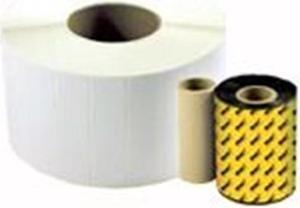 WASP 633808402501 2.0" x 1.0" TT Labels, 4 Rolls, 2300 Per Roll, 5" OD Thermal Transfer Labels