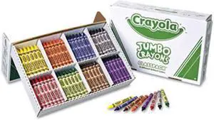 Crayola. 528389 Jumbo Classpack Crayons, 25 Each of 8 Colors, 200/Box