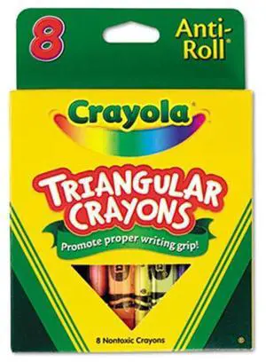 Crayola Triangular Crayons 8 Colors/Box 524008