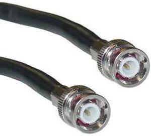 CableWholesale 10X4-02106 BNC RG6 Coaxial Cable  Black  BNC Male  UL rated  6 foot