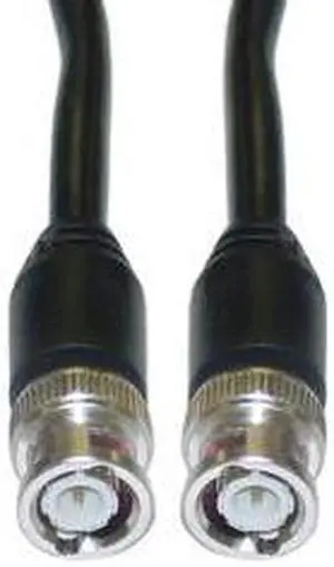 CableWholesale 10X3-01106 BNC RG59-U Coaxial Cable  Black  BNC Male  6 foot
