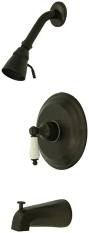 Kingston Brass KB3635PL Pressure Balance Tub & Shower Faucet - Oil Rubbed Bronze