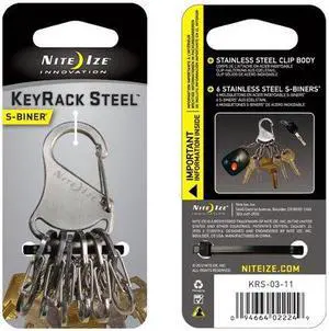 Key Rack, Stainless Steel, Silver