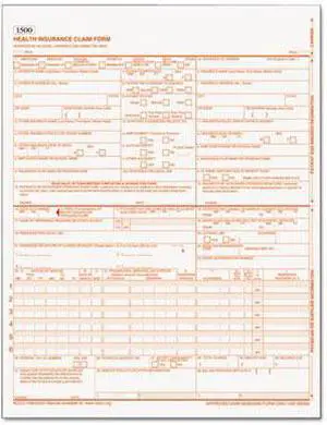 TOPS Centers for Medicare and Medicaid Services Forms 8 1/2 x 11 250 Forms/Pack 50135RV