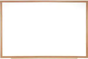 GHENT M2W-34-1 Dry Erase Board, Plastic, 36 in, 46 1/2 in, Aluminum Frame,