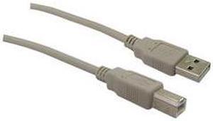 CableWholesale 10U2-02215 USB 2.0 Printer-Device Cable  Type A Male to Type B Male  15 foot