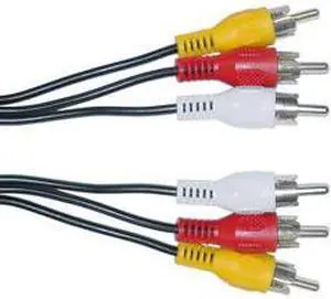 CableWholesale 10R1-03150 RCA Audio  Video Cable  3 RCA Male  50 foot