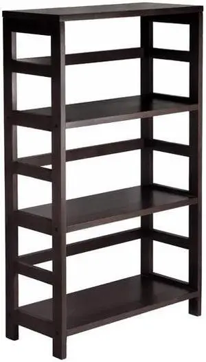 Winsome Trading 92425 Leo Shelf - Storage, Book, 3-Tier Wide