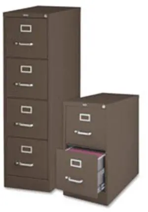 Lorell LLR60155 Vertical File, 4 Drawer, 15 in. x 26.5 in. x 52 in., Medium Tone Lorell LLR60155 Vertical File, 4 Drawer, 15 in. x 26.5 in. x 52 in., Medium Tone