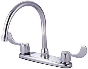 Kingston Brass KB781 8 in. Kitchen Faucet With Blade Handles