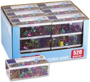Officemate International Corp. Clip Organizer Value Pack 520/PK Assorted 97301