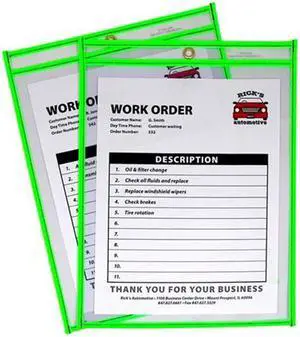 C-line Neon Colored Stitched Shop Ticket Holder 15 EA/BX
