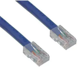 CableWholesale 10X6-16110 Cat5e Ethernet Patch Cable  Bootless  10 foot - Blue