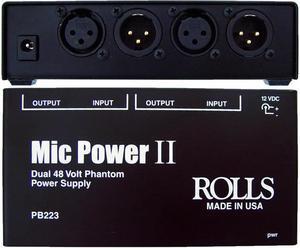 ROLLS PB223 Dual Phantom Power Adapter