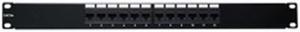 CableWholesale 68PP-03012 Rackmount 12 Port Cat 5e Patch Panel  12 Port  Horizontal  110 Type  568A  568B Compatible  1U