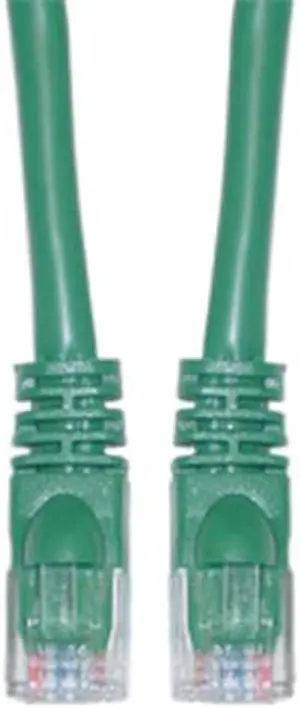 CableWholesale 13X6-05105 Cat6a Green Ethernet Patch Cable  Snagless Molded Boot  500 MHz  5 foot
