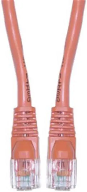 CableWholesale 13X6-03125 Cat6a Orange Ethernet Patch Cable  Snagless Molded Boot  500 MHz  25 foot