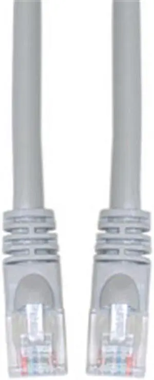 CableWholesale 13X6-02103 Cat6a Gray Ethernet Patch Cable  Snagless Molded Boot  500 MHz  3 foot