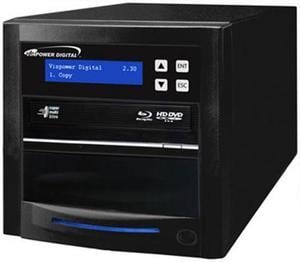 Vinpower Digital Econ-S1T-BD-BK Econ Series 1 Target Blu-ray DVD CD Disc Duplicator Tower with 500GB Hard Drive USB 3.0