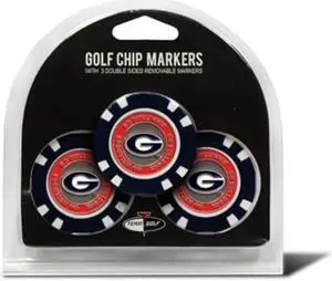 TEAM GOLF 21188 University of Georgia Golf Chip - Pack of 3