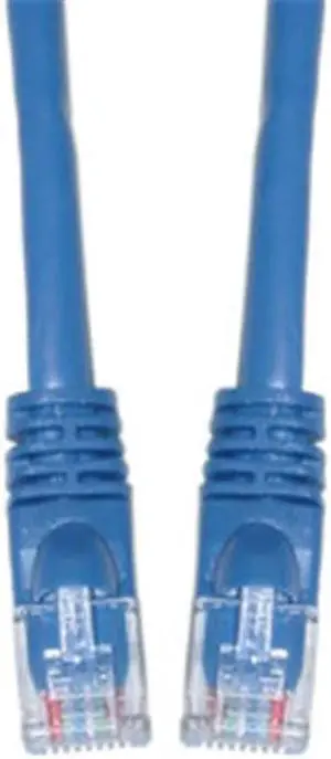 CableWholesale 13X6-06115 Cat6a Blue Ethernet Patch Cable  Snagless Molded Boot  500 MHz  15 foot
