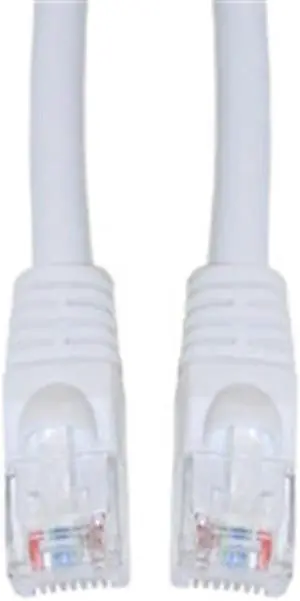 CableWholesale 10X6-09135 Cat5e White Ethernet Patch Cable  Snagless Molded Boot  35 foot
