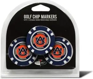 TEAM GOLF 20588 Auburn University Golf Chip - Pack of 3