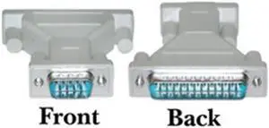 DB9 Male / DB25 Male, AT Modem Adaptor, Molded