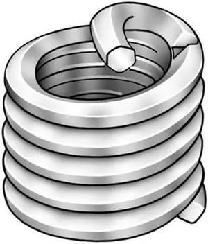 ZORO SELECT 3532-7/16X1.5D Helical Insert,SS,7/16-14,0.656 In,PK10