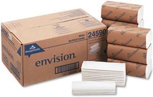 GEORGIA-PACIFIC 24590 Envision White Paper Towels, Multifold,  16 Pack, 250