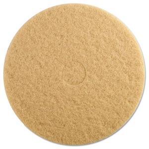 Tan Burnishing Floor Pads, 19" Diameter, 5/Carton 4019ULT