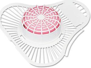 Boardwalk PBS Urinal Screen With Para Deodorizer Block, Cherry