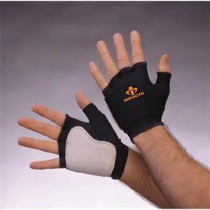 IMPACTO 50110110030 Impact Gloves, M, Bl/Gr, Fingerless, PR