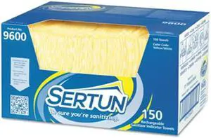 Itw 9600 Rechargeable Sanitizer Indicator Towels - Yellow, White & Blue