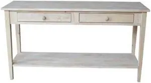 International Concepts OT-696796 Unfinished Spencer Extended Length Console , Server Table